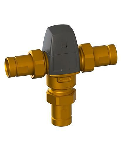 Mitigeur thermostatique B-SAFETY pour douches corporelles et combinées, raccords R1" filetage extérieur, 306274