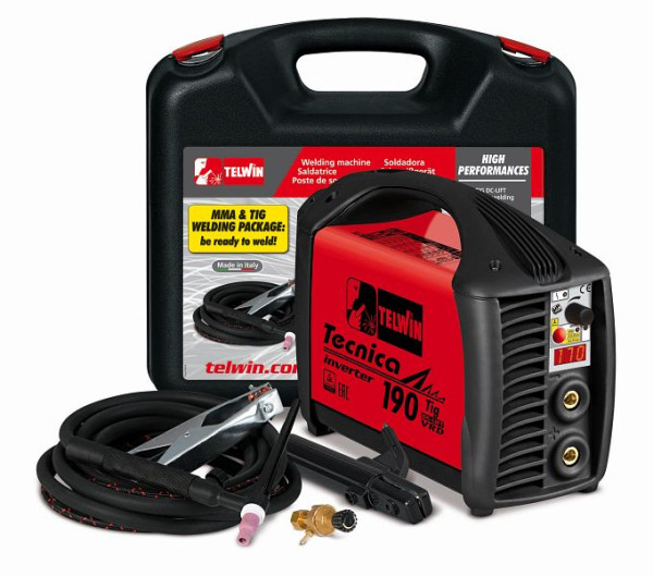 Telwin TECNICA TIG 190 DC LIFT VRD PL.C.CASE + onduleur soudeur, 816220