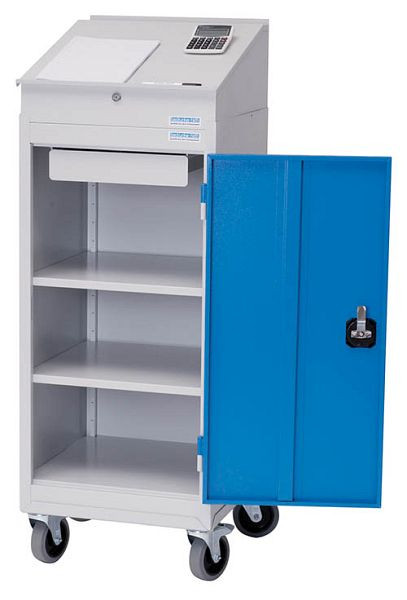 Bedrunka+Hirth armoire à portes battantes type 105 mobile, sans plateau de bureau, 500 x 500 x 1150 mm, 04.105M125