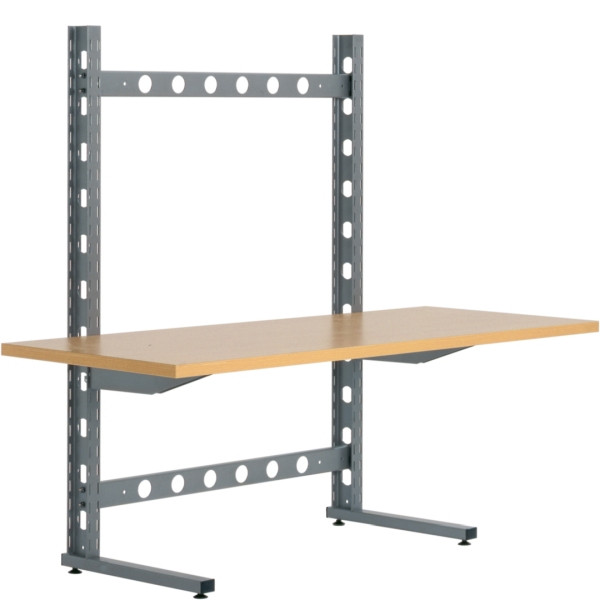 Châssis de base BITO TEC d'un côté 250kg RAL9007 Set, 19306
