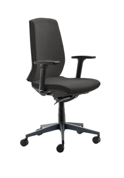 Chaise pivotante Mayer Sitzmöbel , dossier réglable en hauteur sur 7 positions, mécanisme synchrone, accoudoirs réglables en hauteur, anthracite, 2470_AV_26394