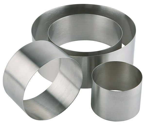 Anneau d'alimentation en mousse APS, Ø 7 cm, hauteur : 4,5 cm, inox, mat, sans soudure, 00099