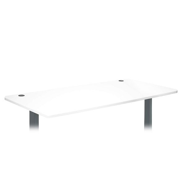 Plateau de table Mendler HWC-D40 pour bureaux, plateau de bureau, 160x80cm, blanc, 62769