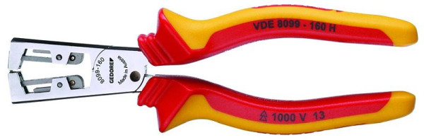 GEDORE Pince à dénuder VDE Strip-Fix avec manchon isolant, 1552082