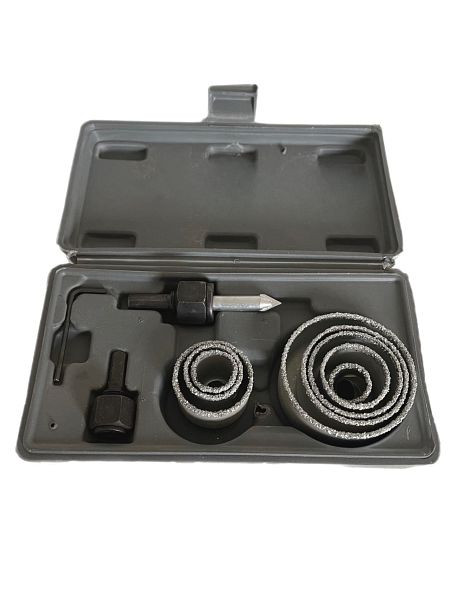 VaGo-Tools perceuse couronne de carrelage scie cloche ensemble de 11 pièces 19-64 mm, FB-11_xv