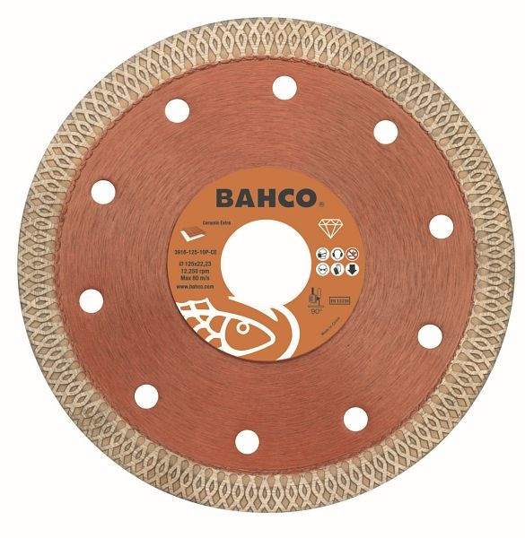 Disques à tronçonner diamant Bahco pour céramique, granit, marbre ou similaire, Ø 125 mm, épaisseur 2,0 mm, 3917-125-7S-C