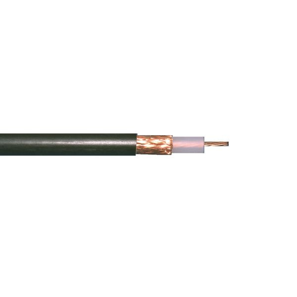 câble antenne connectivité bda RG 213-PVC MIL-C17 noir - anneau 50m, 10970940