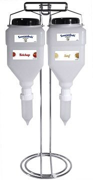 Contacto set complet de 2 vaches à sauce DUO avec support, 1463/002