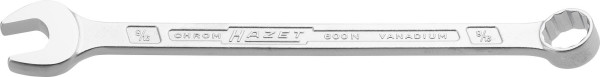 Clé mixte Hazet, profil extérieur double hexagonal, 9/16", 600NA-9/16