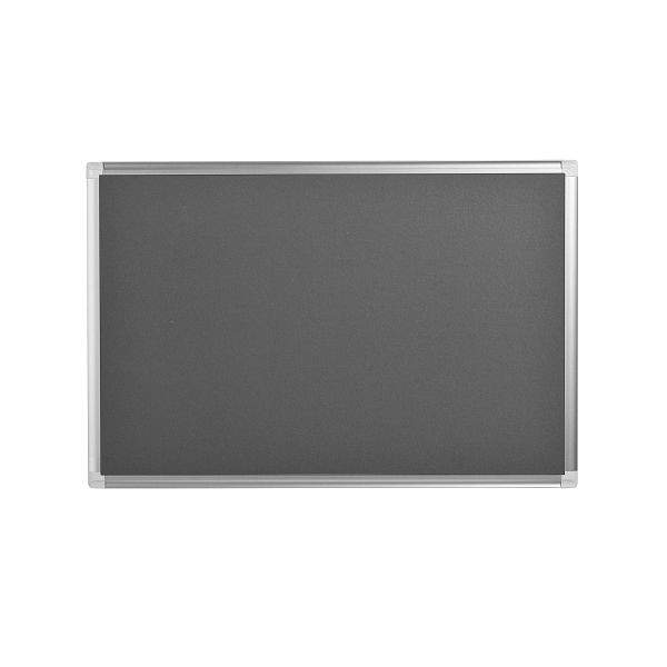 Planche en feutre Bi-Office New Generation gris avec cadre en aluminium 120x90cm, FA0542830