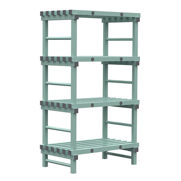 Etagère Euro REA 1000x600x1750mm, 4 montants au pas de 450mm, 308.160