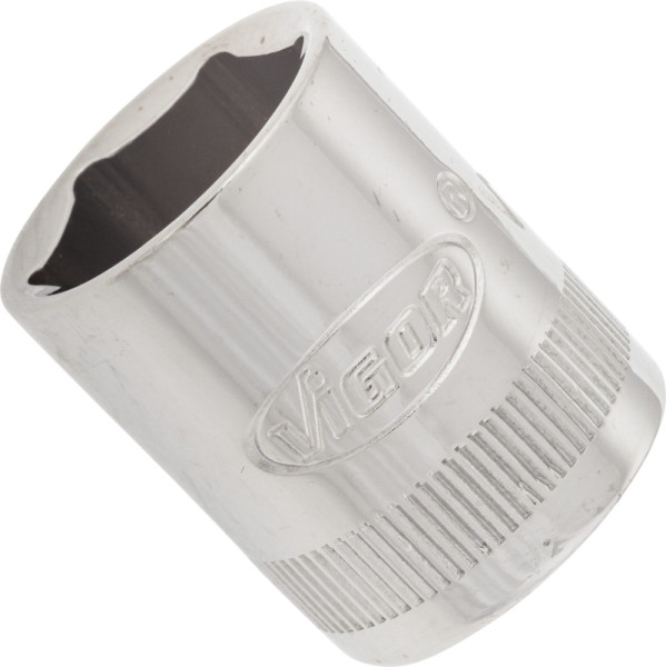 Insert de clé à douille VIGOR, carré creux 10 mm (3/8 pouce), profil à six pans extérieurs, 15 mm, V2269N