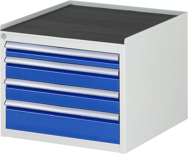 Armoire à tiroirs RAU série 7000, L580xP650xH465mm, tiroirs : 1xH60, 2xH90, 1xH120mm, support métallique, 03-L2.7A-MT.11