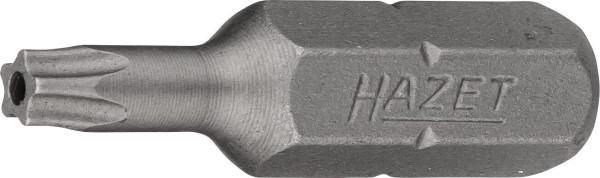 Embout Hazet 5 étoiles, 6 pans pleins 6,3 (1/4 pouce), profil interne 5 étoiles avec bout mâle, 15H, 2225-15H