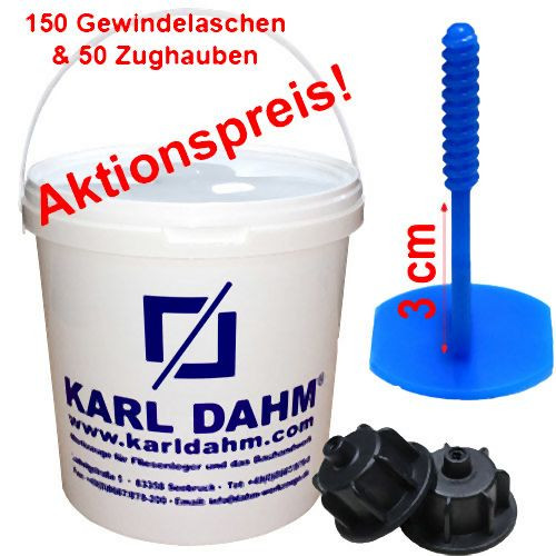 Kit de système de nivellement Karl Dahm pour terrasses, 15588