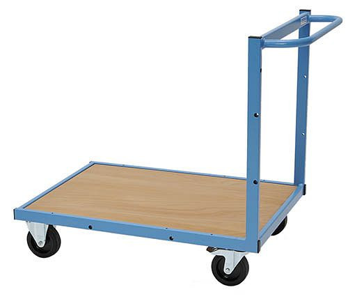 Chariot de transport Bedrunka+Hirth, avec plancher en bois, 900 x 620 x 860 mm, 04.900.01