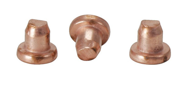Rivets KS Tools 3x3,2 mm cuivrés, paquet de 100, 500.8574
