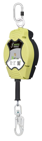 Câble métallique en acier inoxydable Kratos HELIXON, antichute auto-rétractable 20 m, pour utilisation verticale uniquement, FA2040220S