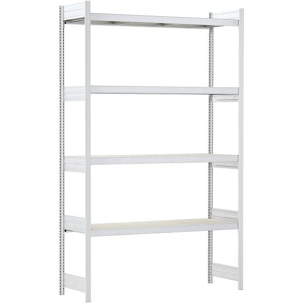 BITO grande étagère set /350kg 1999x1562x624 3 niveaux aggloméré RAL7035, C1255-0050