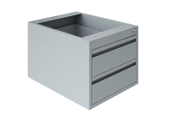 Blocs de suspension pour tiroirs SOFAME, 2 tiroirs H150 mm, gris clair RAL 7035, W010090097GC