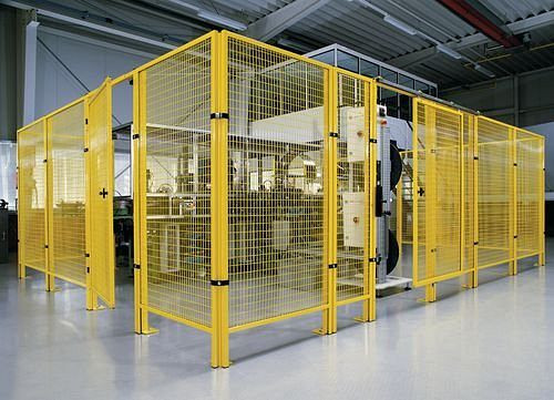 Système de protection de machine DENIOS, montant central, hauteur 2000 mm, 129-341