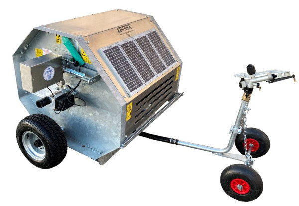 Chariot d'irrigation électrique Ebinger E-Rain 40-200, tuyau PE 200m, 5 340 200
