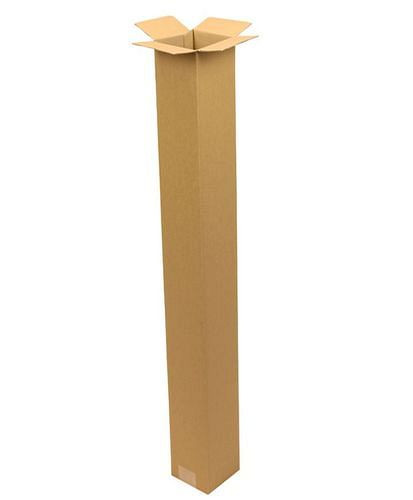 Boîte pliante en carton ondulé TransPak 1 paroi, dimensions intérieures 108 x 108 x 1000 mm, format A0, qualité 1.20B, paquet : 25 pièces, 299203