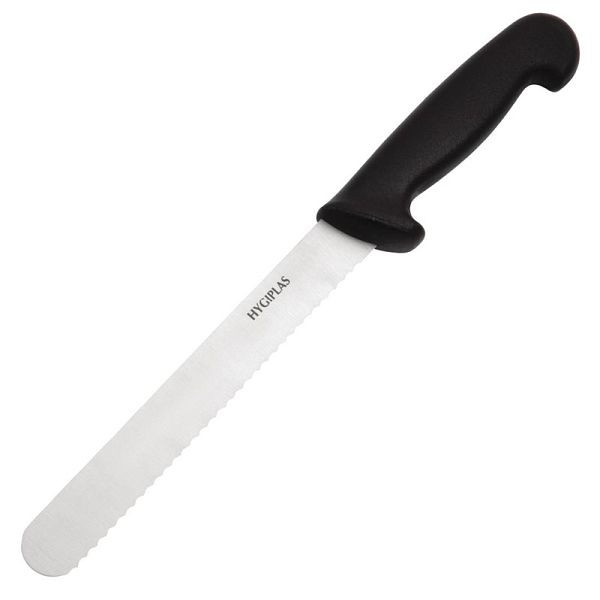 Couteau à pain Hygiplas noir 13cm, D734