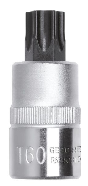 Embout de tournevis GEDORE rouge 1/2" pour vis TX internes, long TX T55, longueur 100mm, 3300457