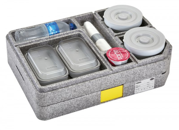 Cambro Cam GoBox Tablotherm, porcelaine, 2 x assiettes rectangulaires, ITENEPP1118107