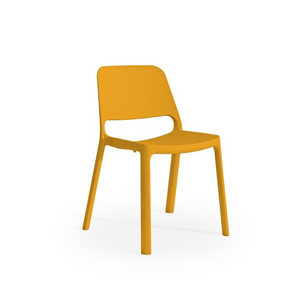 Mayer Sitzmöbel myNUKE chaise empilable, plastique orange, structure orange, 2050_62