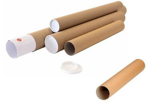 Tubes d'expédition DENIOS diamètre 60 mm, longueur 430 mm, pour format A2, paquet de 20, 299470