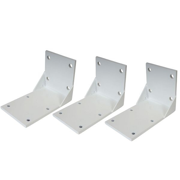 Mendler lot de 3 adaptateurs de plafond pour store cassette T124, adaptateur de support de montage au plafond, blanc, 34297+34297+34297
