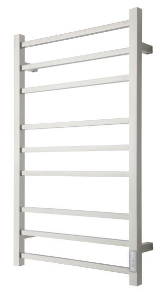 Sèche-serviettes électrique TVS ELDO 9F, acier inoxydable poli, avec minuterie, 860 x 530 mm, ELDO9F