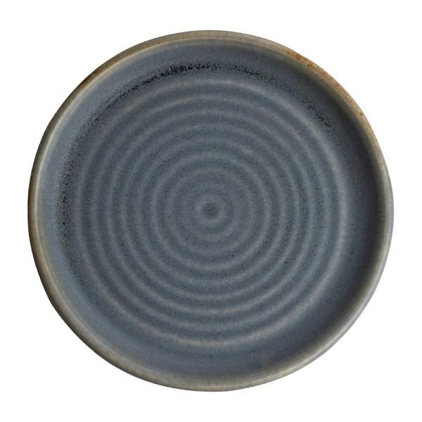 Assiette ronde en toile OLYMPIA à bord étroit, bleu granit 18cm, UV: 6 pièces, FA302