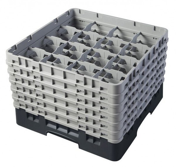Panier de lavage Cambro 16 compartiments Camrack Noir, paquet de 2, 16S1114110