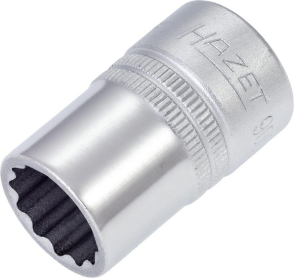 Douille Hazet, double hexagonale, carré creux 12,5 mm (1/2"), profil de traction extérieur double hexagonal, 19/32", 900AZ-19/32