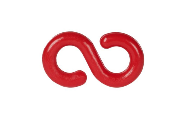 Crochet SW acier S, 8mm, rouge, 07324L