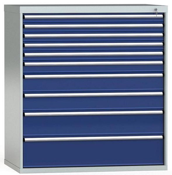 Armoire à tiroirs KLW 1325 x 1201 x 750 mm H x L x P, dimensions d'installation : 1225 mm, division : 64x36 unités, SKB1325-10EP-001