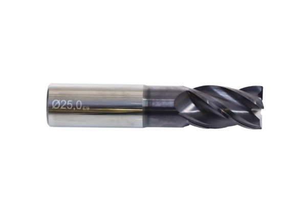 Fraise ELMAG Ø : 25 mm, 4 arêtes de coupe, nitrure de titane et d'aluminium pour matériaux jusqu'à 1200 N/mm² de résistance à la traction, 17275
