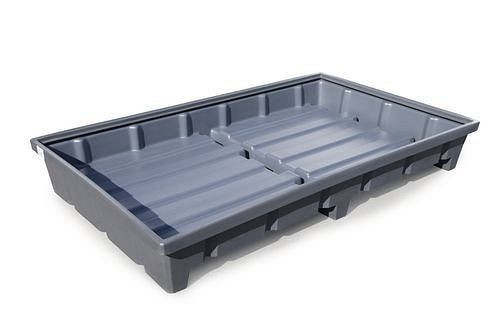 Plateau pour étagères DENIOS type RWP 22.5 en polyéthylène (PE), pour étagères avec une largeur de compartiment de 2200 mm, 201-371