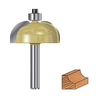Fraise à flûte Projahn avec roulement à billes D 38,1 mm, L 47,4 mm, L2 15,4 mm, 33203381