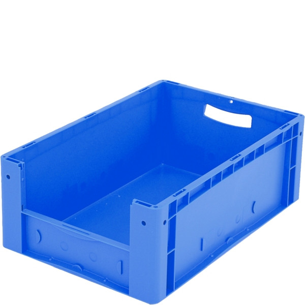 BITO Euro bac gerbable XL set /XL 64224 600x400x220 bleu, ouverture pour retrait d'étiquette sur le devant, C0290-0040