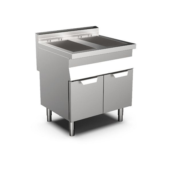 Friteuse à gaz Mareno MO-700 2x 15 litres, 80cm, 170.422