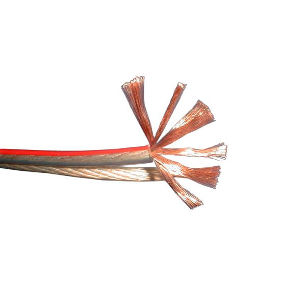 câble enceinte bda connectivité - très souple - LSP 2 x 1.50mm² transparent / rouge - OF cuivre - bobine 100m, 10509811