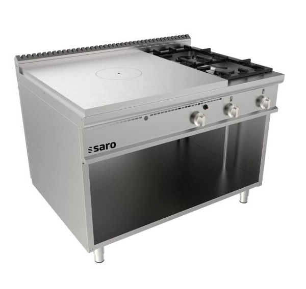 Poêle Saro base ouverte +2 brûleurs LQ, 423-8115