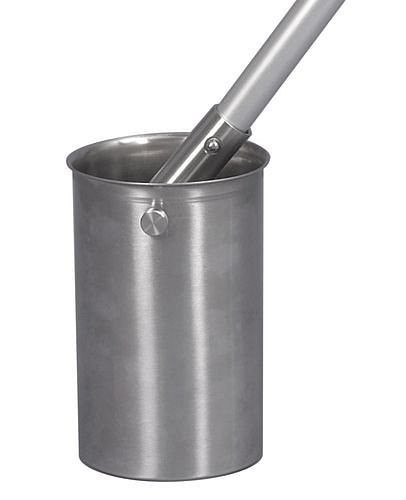 Gobelet pendulaire DENIOS en acier inoxydable V2A, pour tiges télescopiques, 1000 ml, 179-423