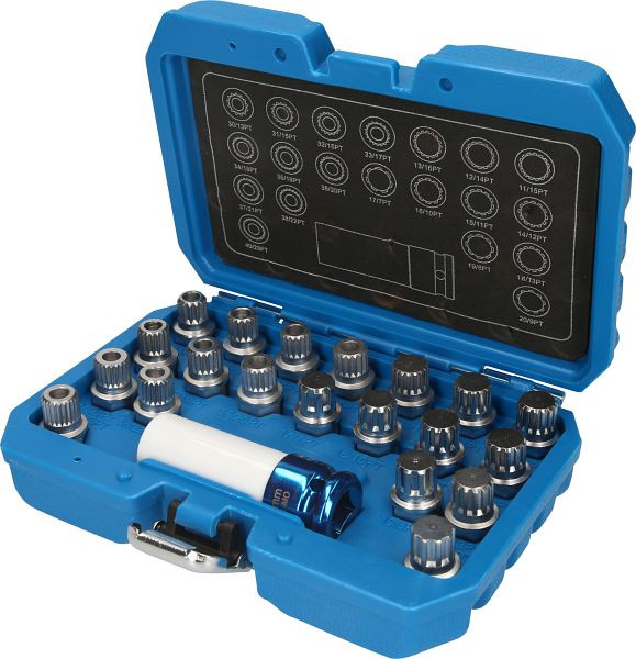 Assortiment de serrures de jante Brilliant Tools pour BMW, 21 pièces, BT691230