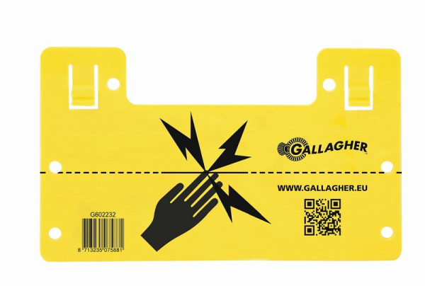 Panneau d'avertissement Gallagher EU (universel), 075881