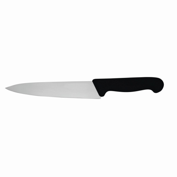 Couteau de chef Schneider, lame étroite, 18 cm, manche noir, 260831